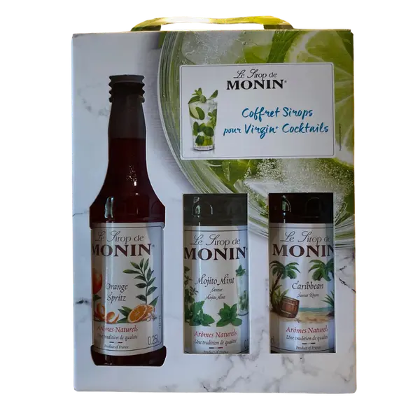 COFFRET SIROP POUR VIGINS COCKTAILS (SANS ALCOOL) 3x25cl