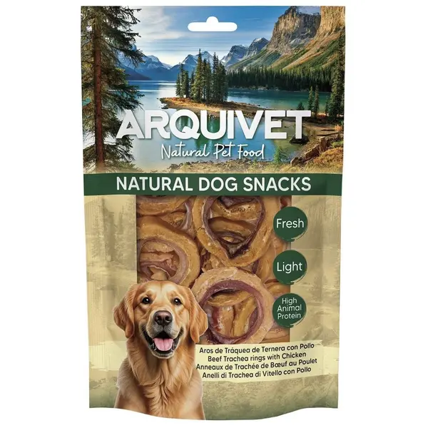 Anneaux de trachée de bœuf avec poulet 100g