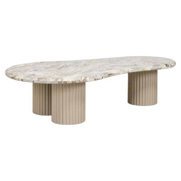 Table basse CORONEL 150 cm marbre Toronto beige – Richmond Interiors